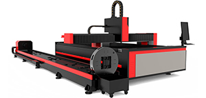 Оптоволоконная установка лазерного раскроя с модулем для обработки труб модель LX